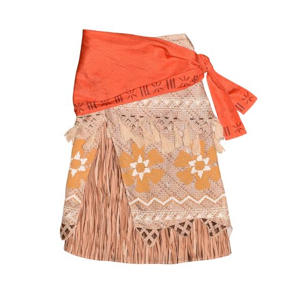 DISNEY‎ STORE $50 Moana Costume Skirt & Sarong Set Girls 7/8 - Picture 1 of 3